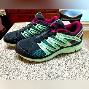 Salomon X Mission 2 Womens City Trail Hiking Shoes Size 6.5 Blue Purple